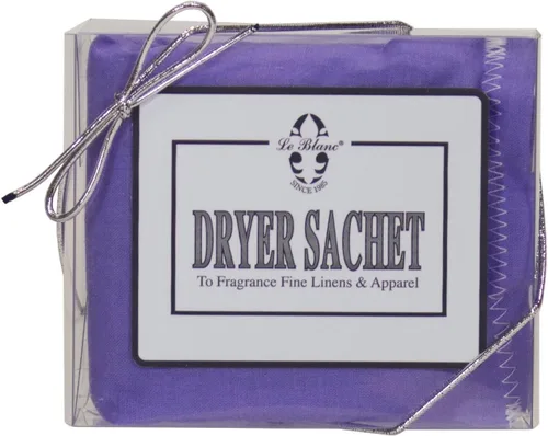 Vista 11 de Le Blanc® Paquete individual de bolsa de secadora azul violeta - Bolsa de tela perfumada de lujo para tu secadora (1 unidad)