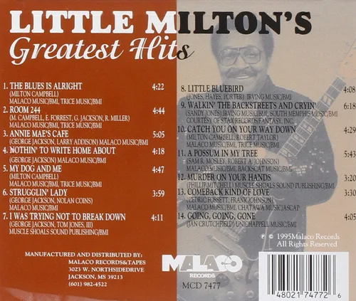 Vista 2 de Little Milton - Greatest Hits
