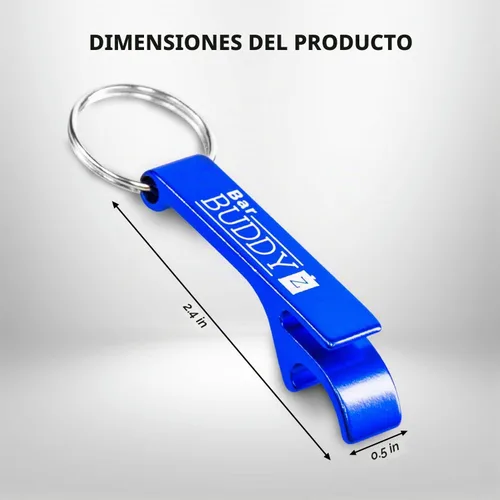 Vista 3 de Llavero Abridor De Botellas – Abridor de bartender Botella – La mejor botella de aluminio/abridor de latas – Compacto, versátil y durable – vibrante