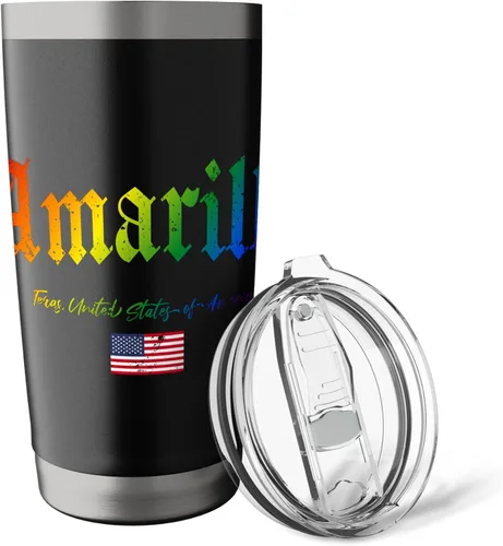 Vista 5 de Amarillo Gothic Design Lgbtqai+ rainbow Version Stainless Steel Insulated Tumbler
