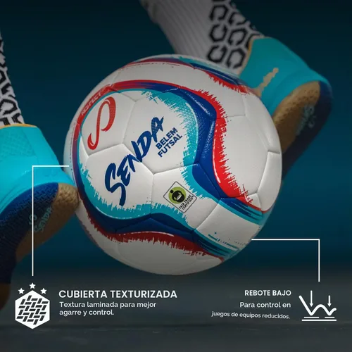 Vista 3 de Senda Belem Balón de Futsal para Entrenamiento Blanco