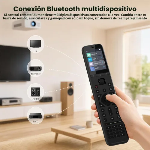 Vista 5 de SofaBaton Control remoto universal U3 con macro global