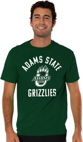 Vista 2 de Collegiate One Color Logo Unisex Adult T Shirt Collection 3 Universidad Estatal de Adams