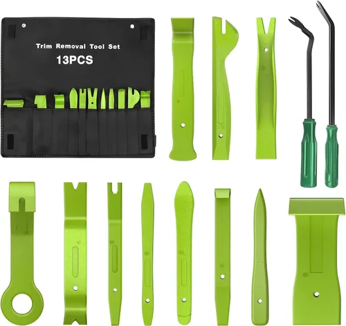 Vista 16 de GOOACC Kit de 5 piezas de herramientas de extracción de molduras de nylon para automóviles, kit de herramientas de extracción sin rayar para panel