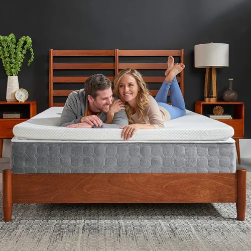 Vista 4 de TEMPUR-Adapt (Supreme) - Cubrecolchón de espuma viscoelástica de 3 pulgadas y almohada de cuello Tempur-Pedic TEMPUR-Ergo, perfil medio