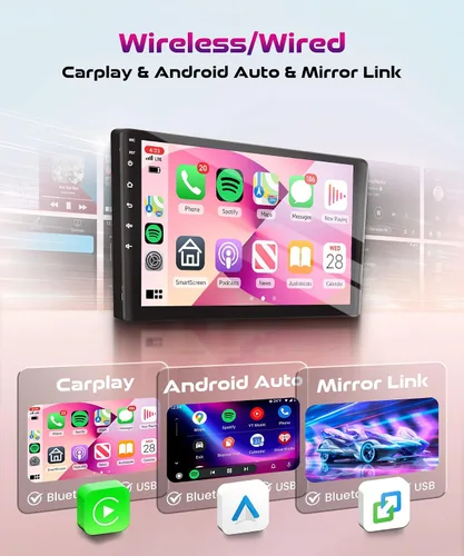 Vista 3 de Estéreo de coche Android de 9 pulgadas 4Core 64G para Ford F150 SVT Raptor 2009-2012 Recorte bajo inalámbrico CarPlay Android Auto Pantalla táctil
