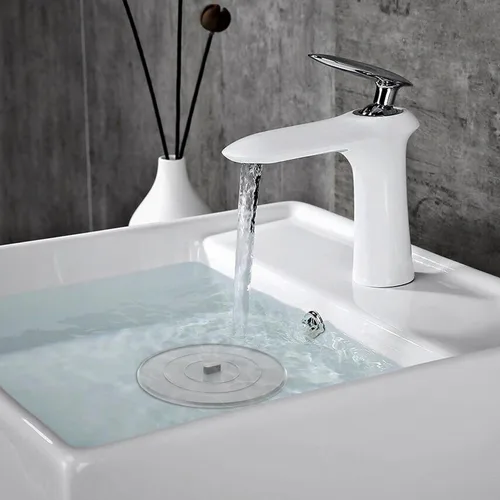 Vista 5 de TJ POP Tapón de silicona para tina, paquete de 4 unidades, tapón de drenaje grande para bañera, cubierta de drenaje plana de succión para cocina