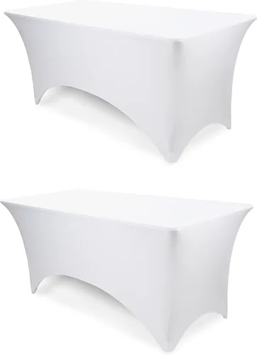 Vista 12 de Pomp Mantel elástico de elastano color antracita de 4 pies, resistente a las arrugas y a las manchas, tela de alta calidad de fácil cuidado, se