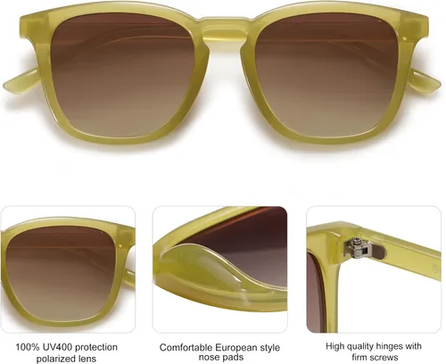 Vista 3 de SOJOS Polarized Sunglasses for Women Men Classic Vintage Style Shades