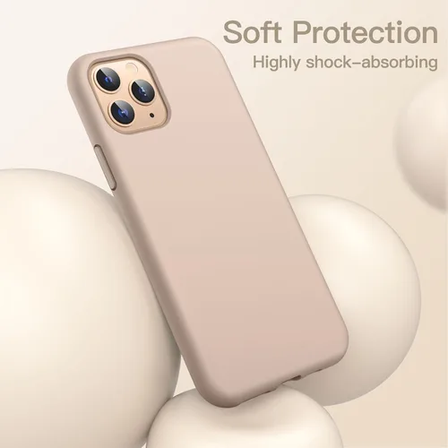 Vista 3 de JETech Funda de silicona para iPhone 11 Pro Max de 6.5 pulgadas, suave al tacto, funda protectora de cuerpo completo, a prueba de golpes con forro