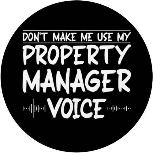 Vista 3 de No me hagas usar mi administrador de propiedades Voice Administrador de propiedades PopSockets PopGrip intercambiable