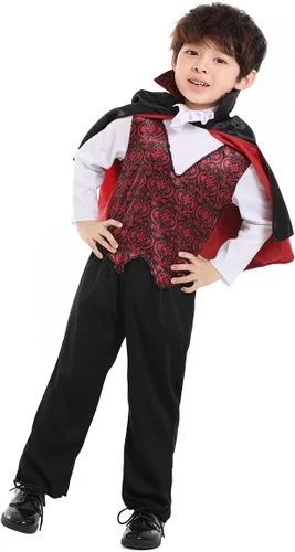 Vista 7 de Seasons Disfraces de Halloween clásicos de vampiro para niños pequeños (2T-4T)