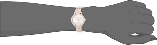 Vista 4 de Nine West Reloj de pulsera de goma para mujer, NW2782
