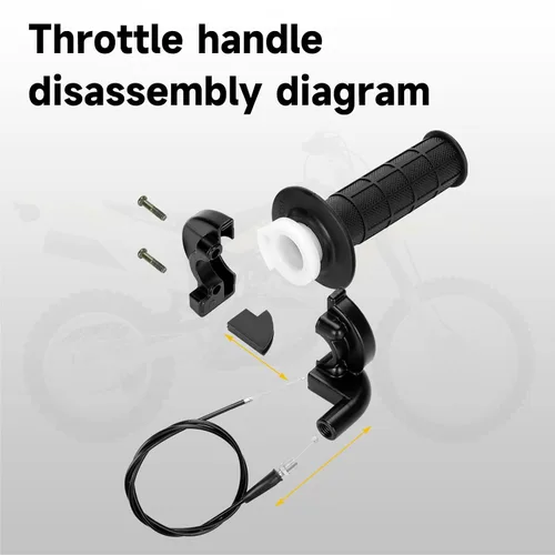 Vista 6 de HIAORS Kit de mango de cable de acelerador giratorio de 7/8" 22mm para Predator 196cc 212cc 6.5hp Coleman CT200U CT200U-EX BT200X Baja Warrior MB200