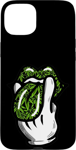 Vista 9 de Lick Smoke Weed Leaf Pattern Marihuana 420 Cannabis Pot Gift Case para iPhone 17