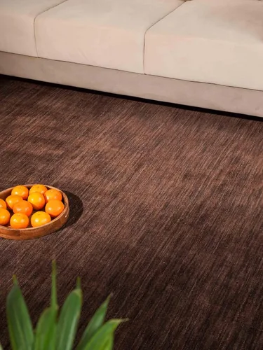 Vista 25 de Alfombras de área de lana anudadas a mano en telar, ecológicas - 10'x10', cuadradas, color aguamarina, diseño liso sólido, alfombras de área gruesas