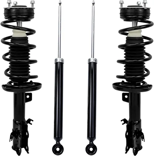 Vista 161 de Detroit Axle - Puntales y Amortiguadores para Chevy Traverse Buick Enclave GMC Acadia Saturn Outlook 2007-2012, 2 puntales delanteros con resorte
