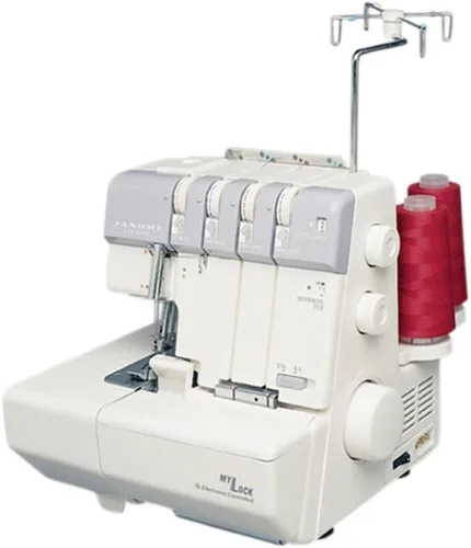 Vista 2 de Janome Máquina de coser mecánica MyLock 634D con 4 piezas de bonificación de agradecimiento al cliente