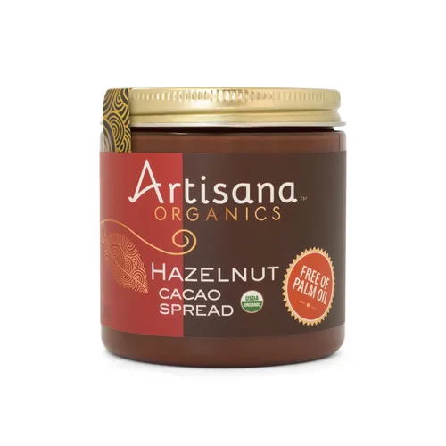 Vista 8 de Artisana Organics - Crema de cacao con avellana, 8 onzas Sin aceite de palma, endulzado con azúcar de coco