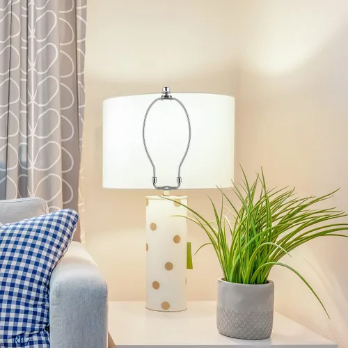 Vista 6 de 2 soportes de arpa de 7 pulgadas para lámpara desmontable, accesorios de iluminación de bricolaje resistentes para lámparas de pie y remates