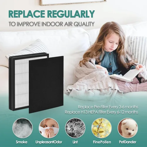 Vista 7 de Idylis - Filtro de repuesto para purificador de aire Filtrete FAP-C01-A e Idylis AC-2119 IAP-10-100 IAP-10-150 IAPC-40-140 con filtro Idylis