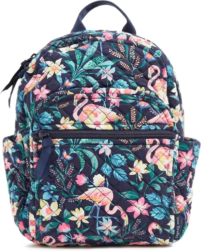 Vista 23 de Vera Bradley - Mochila pequeña de algodón para mujer Negro