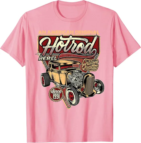Vista 92 de Camiseta vintage Hot Rod Speed and Power para hombre Asphalt Grey