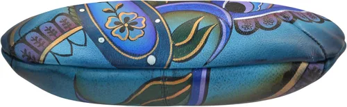 Vista 3 de Anna by Anuschka Women's Hand-Painted Genuine Leather Slim Cross Shoulder Bag