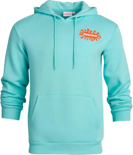 Vista 3 de Nickelodeon Sudadera de forro polar Rugrats para hombre, sudadera con capucha retro de los años 90, Tommy & Chuckie