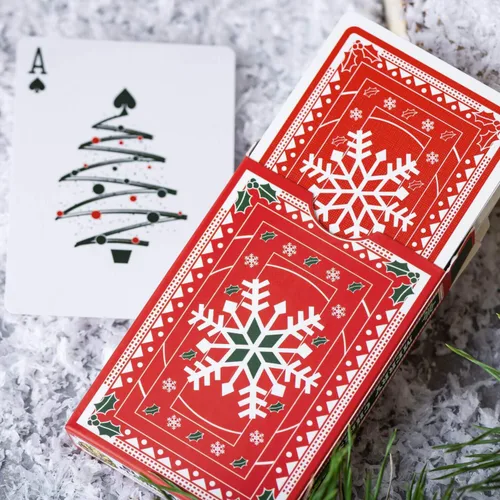 Vista 9 de Naipes de Navidad, bonitos diseños para diversión familiar con libro electrónico de juegos de cartas gratis. Gran regalo de relleno de calcetines