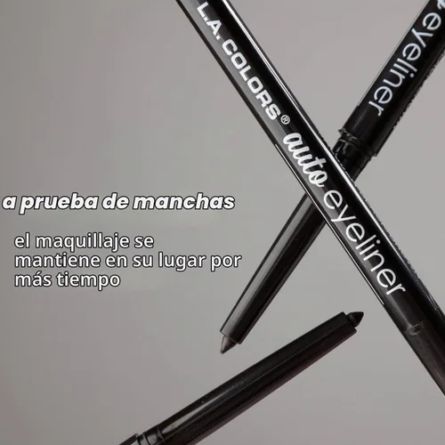 Vista 3 de L.A. COLORS Lápiz delineador de ojos automático, Marrón Negro CAE662A Negro marrón