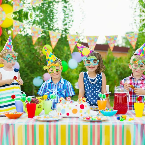 Vista 6 de Copkim 32 vasos de dinosaurio a granel, decoraciones de fiesta de cumpleaños de dinosaurio, gafas de papel con temática de dinosaurio, accesorios