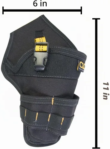 Vista 2 de CLC Custom Leathercraft 5023 Funda Deluxe para Taladro Inalámbrico de Poli, Negro