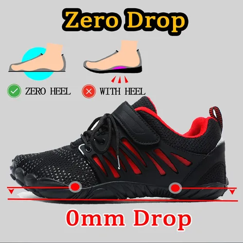 Vista 2 de Zapatos descalzos para hombre, zapatos sin caída para hombre, zapatos minimalistas para hombres, zapatos descalzos para hombre, zapatos