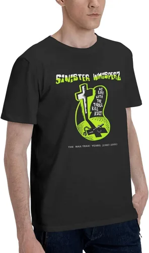 Vista 2 de My Life with The Thrill Kult - Camiseta de manga corta para hombre, transpirable, casual, cuello redondo, para gimnasio, entrenamiento, atlética