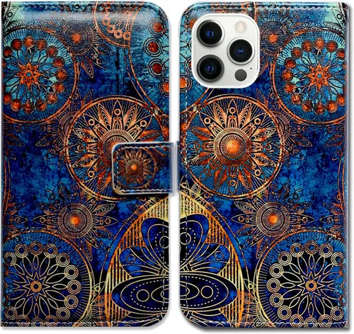 Vista 21 de Bcov Funda para iPhone 14 Pro Max, diseño de pájaro negro y verde con tapa para teléfono, con ranura para tarjetas, soporte para iPhone 14 Pro Max
