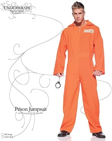 Vista 4 de Underwraps Mono de prisión de talla grande para hombre
