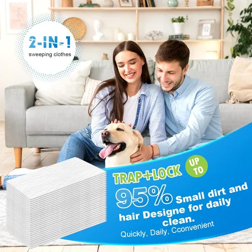Vista 7 de Repuestos de tela seca XL compatibles con Swiffer Sweeper XL, 100