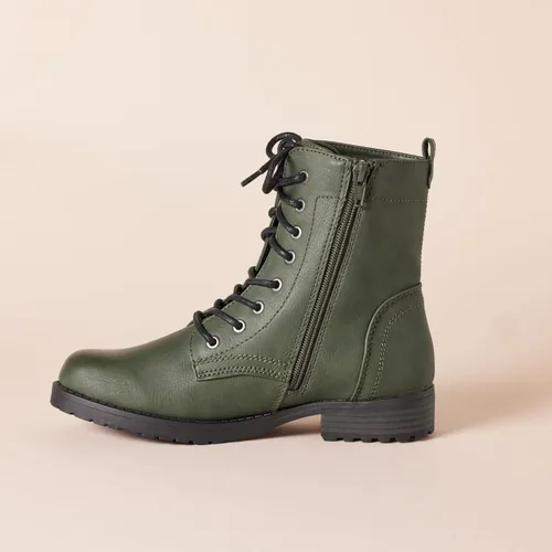 Vista 4 de Tienda Essentials Botas de combate con cordones para mujer