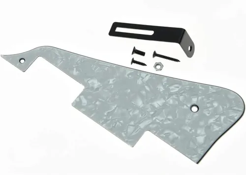 Vista 64 de Dopro Golpeador de guitarra LP con perla de abalone y soporte negro para Epi Les Paul