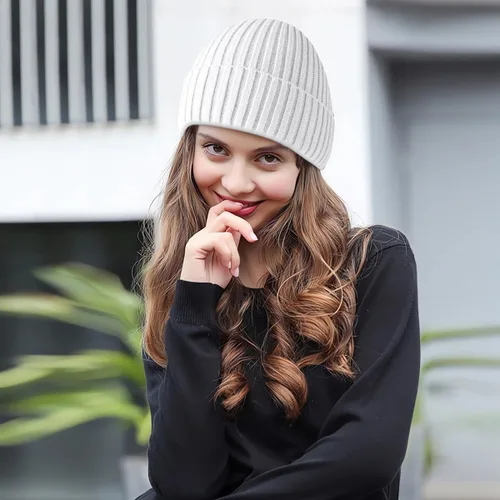 Vista 26 de Gorro de invierno para hombre y mujer, gorro de lana de punto para actividades al aire libre y uso diario