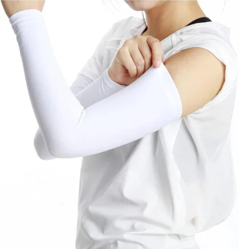 Vista 6 de Finrray Fundas de brazo de enfriamiento con protección UV, mangas solares para mujeres, niñas, adultos, jóvenes y hombres, ciclismo, correr, golf