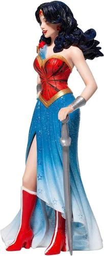 Vista 3 de Enesco DC Comics - Figura de Couture de Force Wonder Woman, 8.27 pulgadas, multicolor