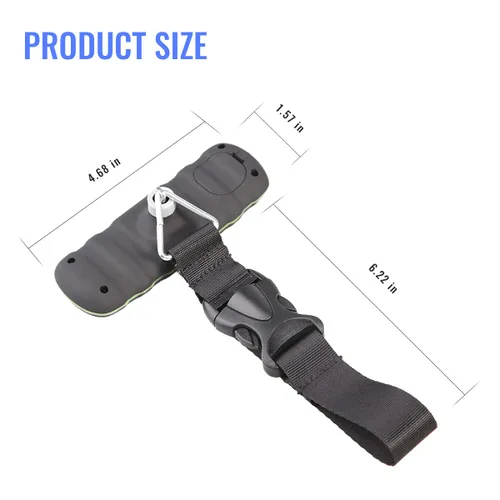 Vista 7 de UNIWEIGH Báscula digital de equipaje, báscula portátil de equipaje colgante de 110 libras con retroiluminación para viajes, báscula