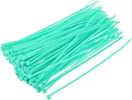 Vista 7 de uxcell Bridas para cables de nailon con cierre automático de 4 pulgadas, color azul cielo, 100