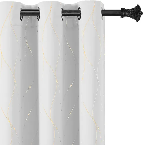 Vista 33 de BUHUA - Paneles de cortina opacas para sala de estar, cortinas con aislamiento térmico, cortinas de ventana para dormitorio, 72 pulgadas de largo
