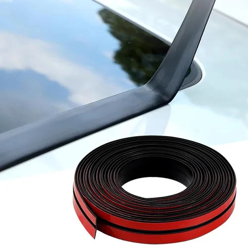 Vista 6 de Burlete para Automóvil 14mm (0.551 pulgadas) Sello de Goma para Parabrisas de Automóvil Moldura de Burlete Adhesivo en Forma de T Cubierta de Sello