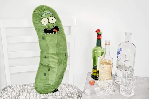 Vista 5 de Pickle Rick - Almohada de peluche de 20 pulgadas, coleccionable, científico de peluche, regalo para fanáticos de Rick y Morty