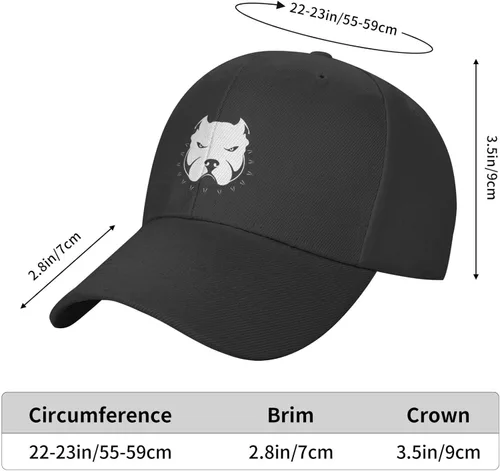 Vista 5 de TUDERE Gorra de béisbol ajustable moda protección UV American_Bully Casquette Unisex