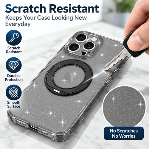 Vista 7 de Funda para iPhone 16 Pro Max, compatible con Magsafe, color negro